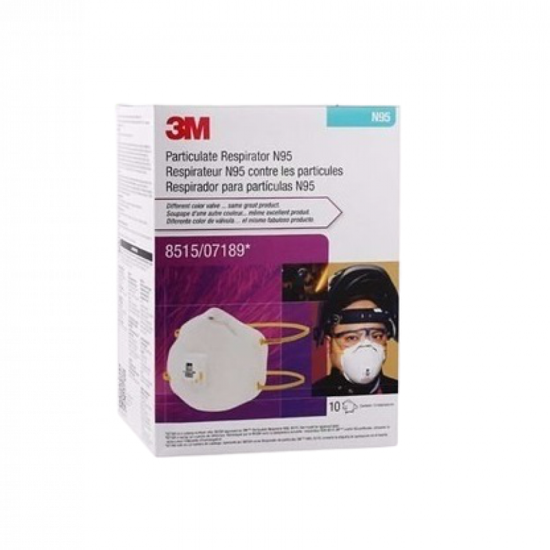 3M Mask N95  WITH VALVE  10/Box  - 8515/07189