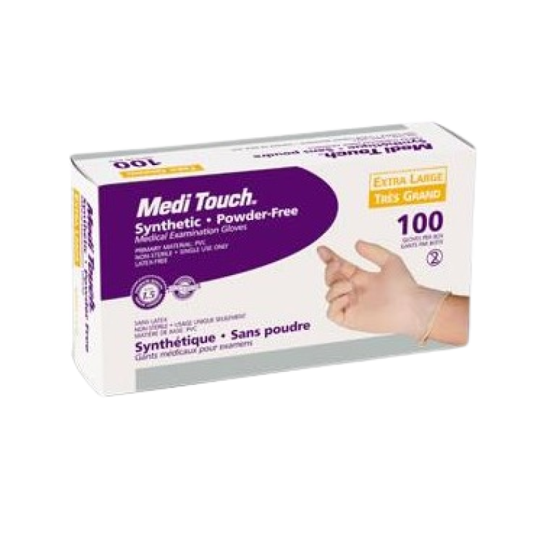 GLOVES MEDICAL EXAMINATION SYNTHETIC - EXTRA SMALL 100 Pcs /BOX