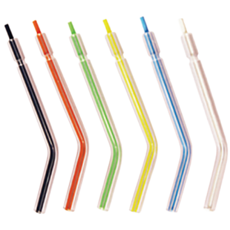 Air/Water Syringe Tips Plastic, Rainbow Disposable 250/Box