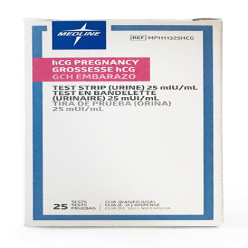 hGC PREGNANCY TEST STRIP (URINE) 25 mUI/ml